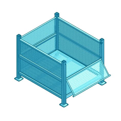 stackable steel containers